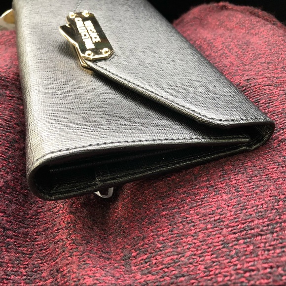 BNWT auth Versace Collection black leather wallet - Picture 3 of 8